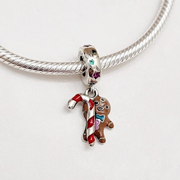 Pandora Gingerbread Man Charm - Picture 1 of 5